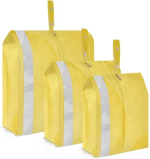 3 Set Travel Packing Cubes For Suitcases, Light Yellow Pattern, Stackable, Garment Bag Closet Storage, Luggage Space Saver, Luggages Management Personnel