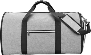 35L Garment Duffle Bags for Travel, Foldable Travel Bag, Garment Bags for Travel, Waterproof & Tear Resistant Storage Bag Light Grey