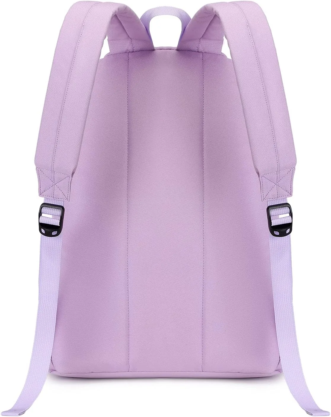 abshoo Lightweight Plain Teen Girls Backpacks for School Solid Color Women College Boobags (Light Purple)