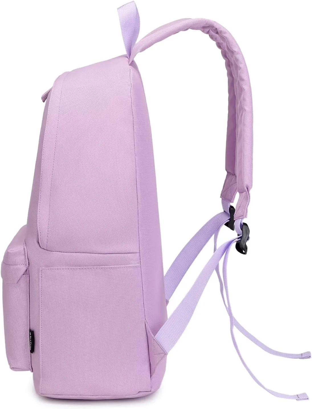 abshoo Lightweight Plain Teen Girls Backpacks for School Solid Color Women College Boobags (Light Purple)