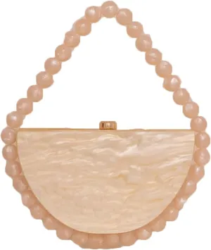 Acrylic Clutch Purses for Women Cute Bead Evening Handbag Chic Trendy Evening Clutch Bag for Party Prom Wedding 2025