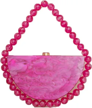 Acrylic Clutch Purses for Women Cute Bead Evening Handbag Chic Trendy Evening Clutch Bag for Party Prom Wedding 2025
