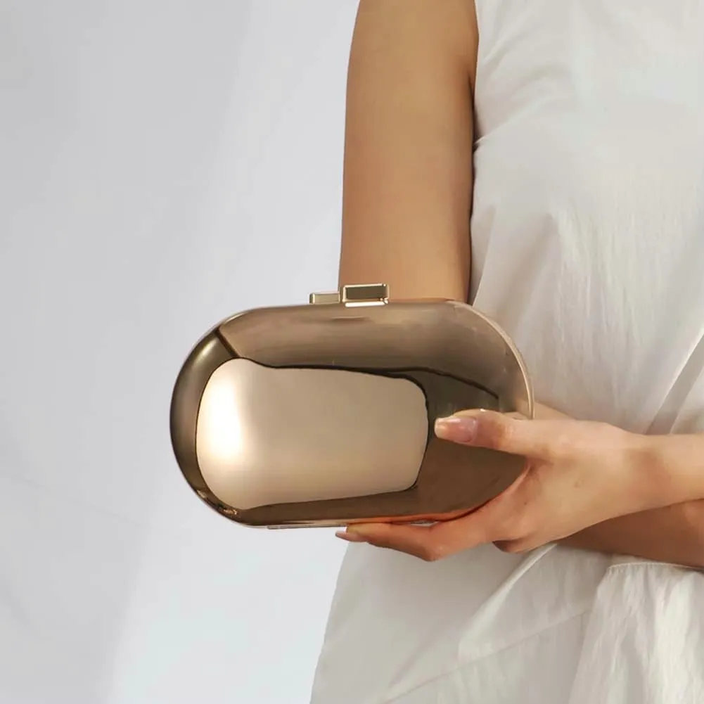 Acrylic Clutch Purses for Women Cute Chic Evening Handbag Trendy Evening Clutch Crossbody Bag for Prom Wedding Party