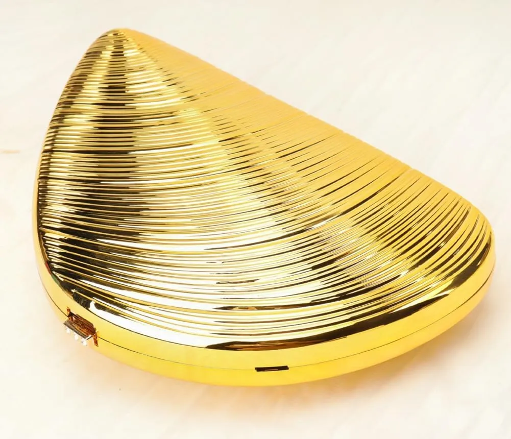 Acrylic Metal Clutch Purses Women Shell-shaped Evening Handbag Chic Evening Clutch Bag with Chain for Prom Wedding 2025