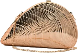 Acrylic Metal Clutch Purses Women Shell-shaped Evening Handbag Chic Evening Clutch Bag with Chain for Prom Wedding 2025
