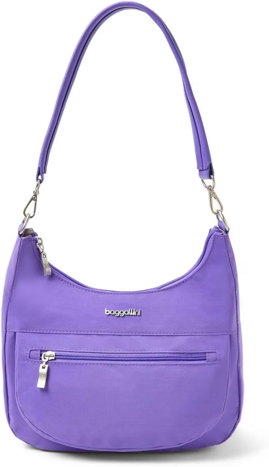 Baggallini Modern Pocket Half Moon 11"x10.5" Shoulder Women W/Replaceable Straps Converts to Crossbody Bag