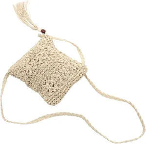 Beaupretty Stylish Straw Woven Tote Bag for Women Crossbody Handbag for Summer Vacation Travel Shopping Daily Use Straw Handbag with Great Workmanship