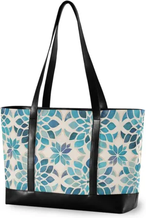 Blue Bohemian modern laptop bags for women with zipper bag 14 inch for nurses with diaper maletin ejecutivo para mujer
