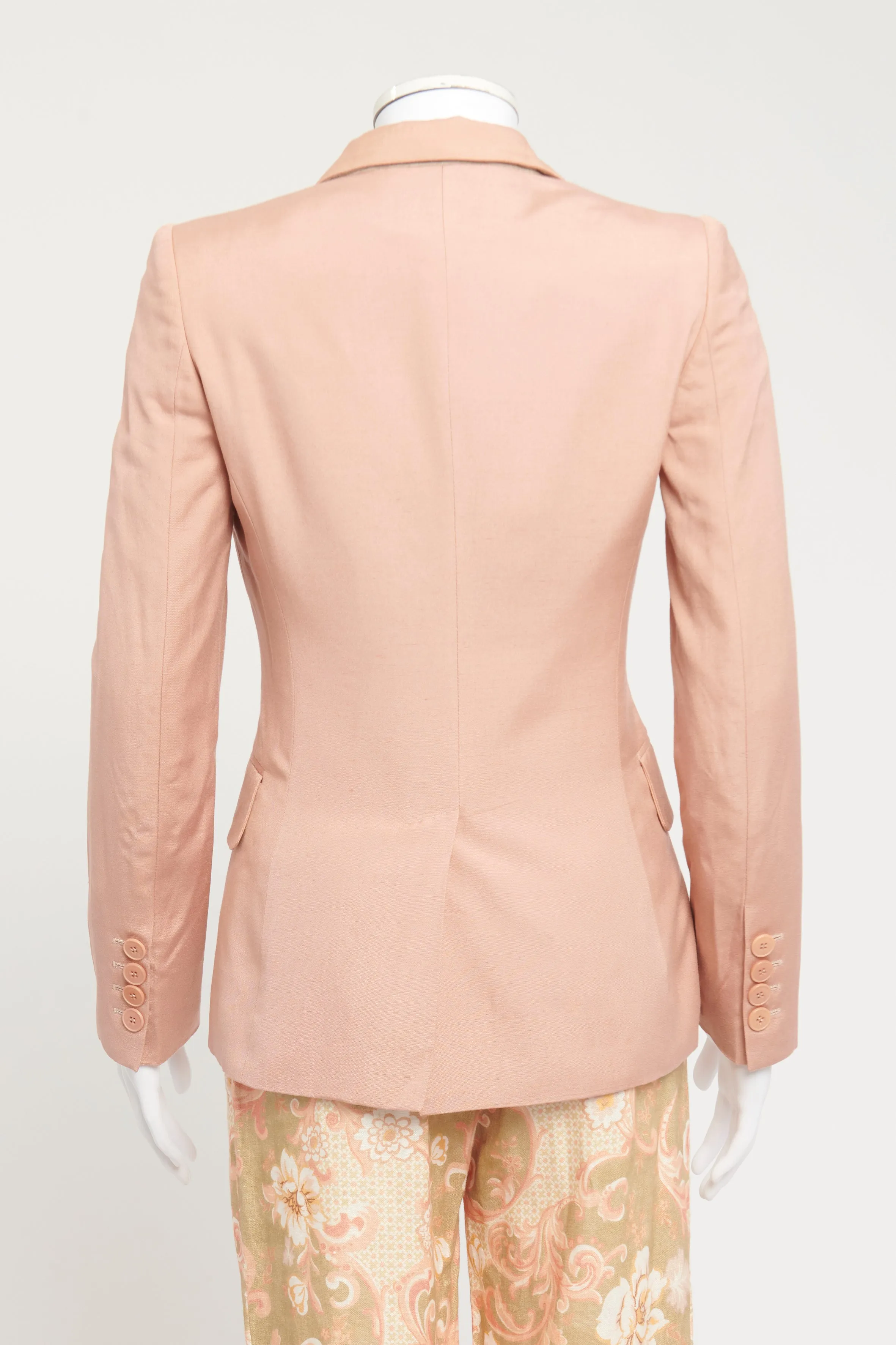 Blush Pink Collared Preowned Blazer