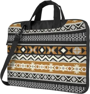 Boho Chic Style Portable 13-15.6 Inch Laptop Bag For Man And Women, Computer Messenger Bag, Trendy Shoulder Strap Design