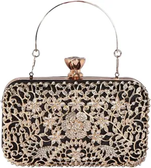 Bridal Wedding Handbag Crystal Clutch Glitter Shoulder Elegant Crossbody Rhinestone Evening for Women