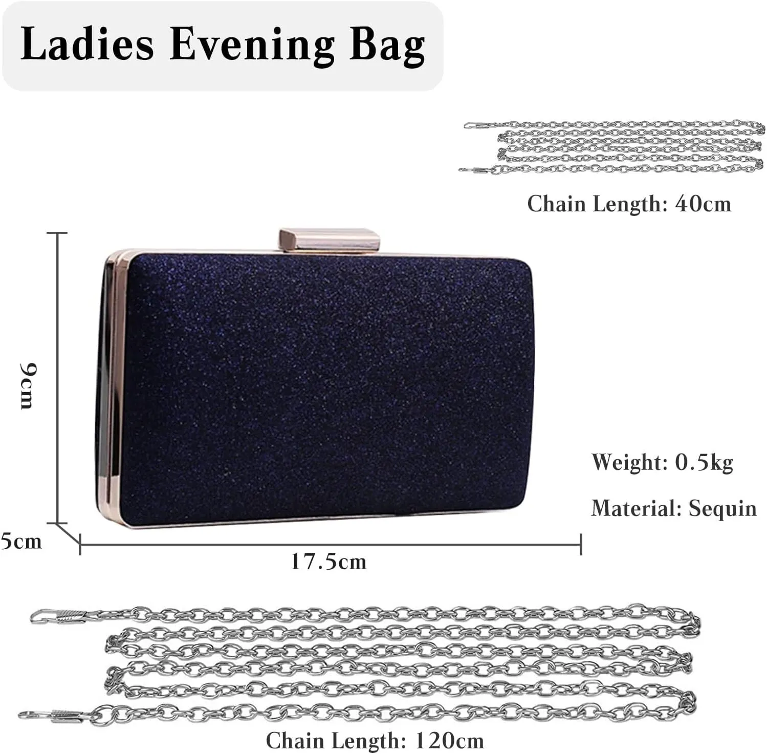 Bridal Wedding Purse Bling Shoulder Elegant Party Prom Bride Banquet Crossbody Evening Clutch Handbag
