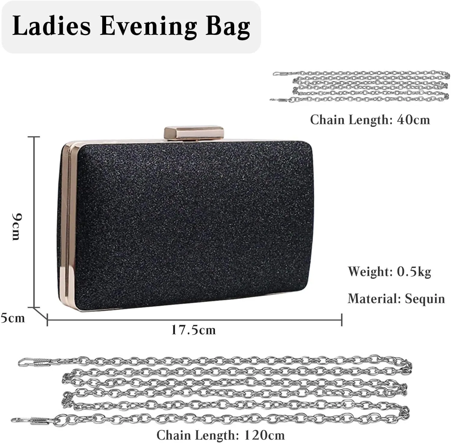 Bridal Wedding Purse Bling Shoulder Elegant Party Prom Bride Banquet Crossbody Evening Clutch Handbag