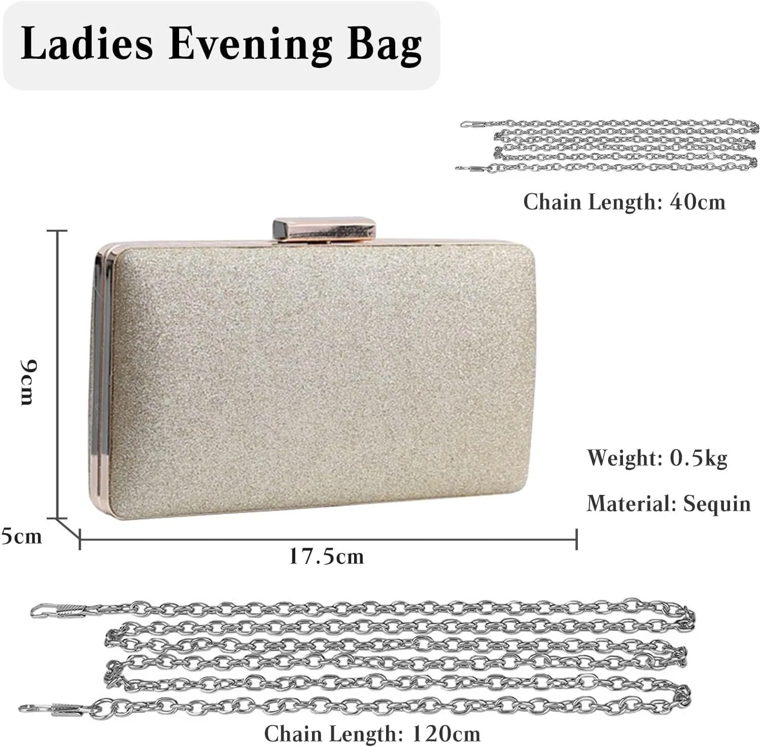 Bridal Wedding Purse Bling Shoulder Elegant Party Prom Bride Banquet Crossbody Evening Clutch Handbag