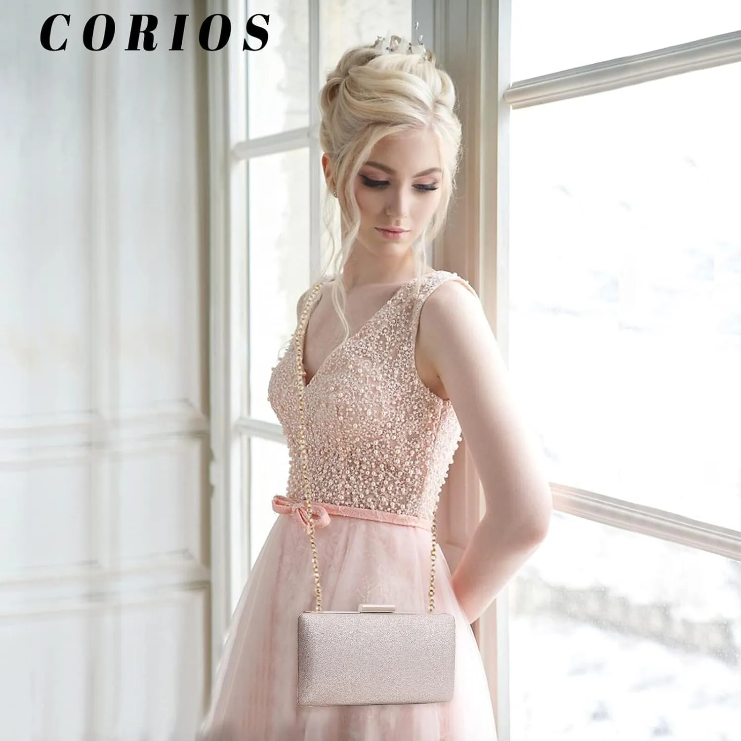 Bridal Wedding Purse Bling Shoulder Elegant Party Prom Bride Banquet Crossbody Evening Clutch Handbag