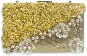 Bridal Wedding Purse Elegant Crossbody Women Evening Rhinestone Clutch Sparkly Crystal Handbag Pearl Beaded Shoulder