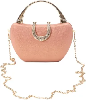 Bridal Wedding Purse Glitter Shoulder Elegant Crossbody Sequin Clutch for Women Rhinestone Crystal Handbag
