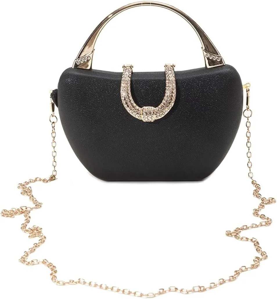 Bridal Wedding Purse Glitter Shoulder Elegant Crossbody Sequin Clutch for Women Rhinestone Crystal Handbag