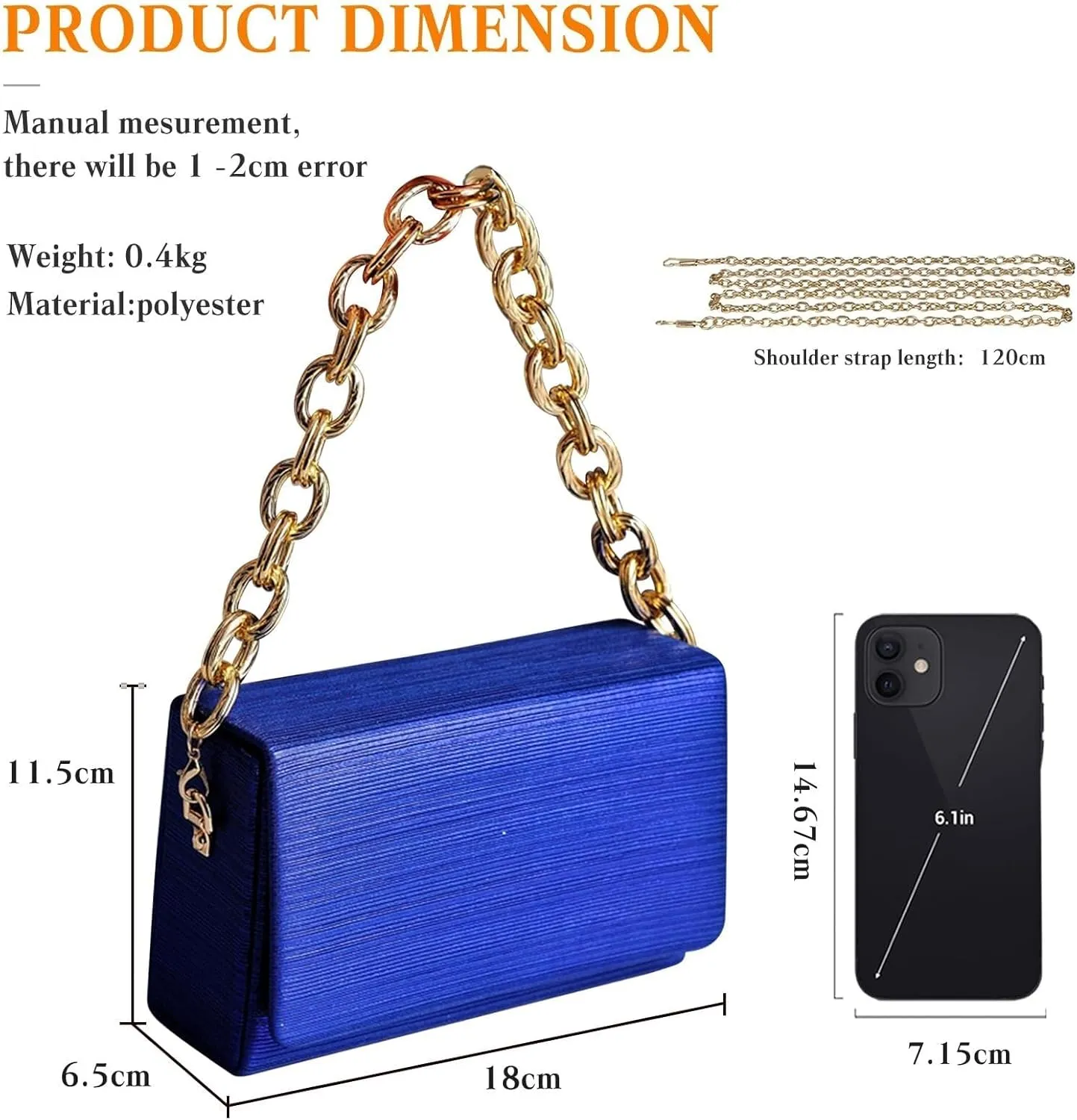Bridal Wedding Purse Sparkly Sequin Handbag Elegant Shoulder With Chain Glitter Crossbody Evening for Women