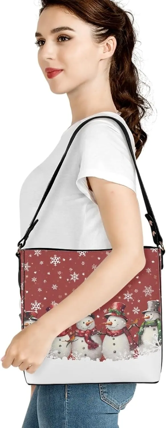 Bucket Bag for Women, PU Casual Handbag Crossbody Tote Bag, Bucket Bag Trendy Fashion Ladies Tote Handbags