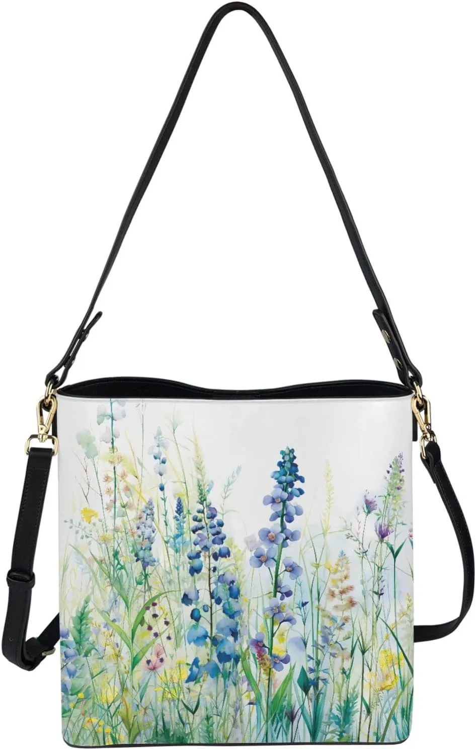 Bucket Bag for Women, PU Casual Handbag Crossbody Tote Bag, Bucket Bag Trendy Fashion Ladies Tote Handbags