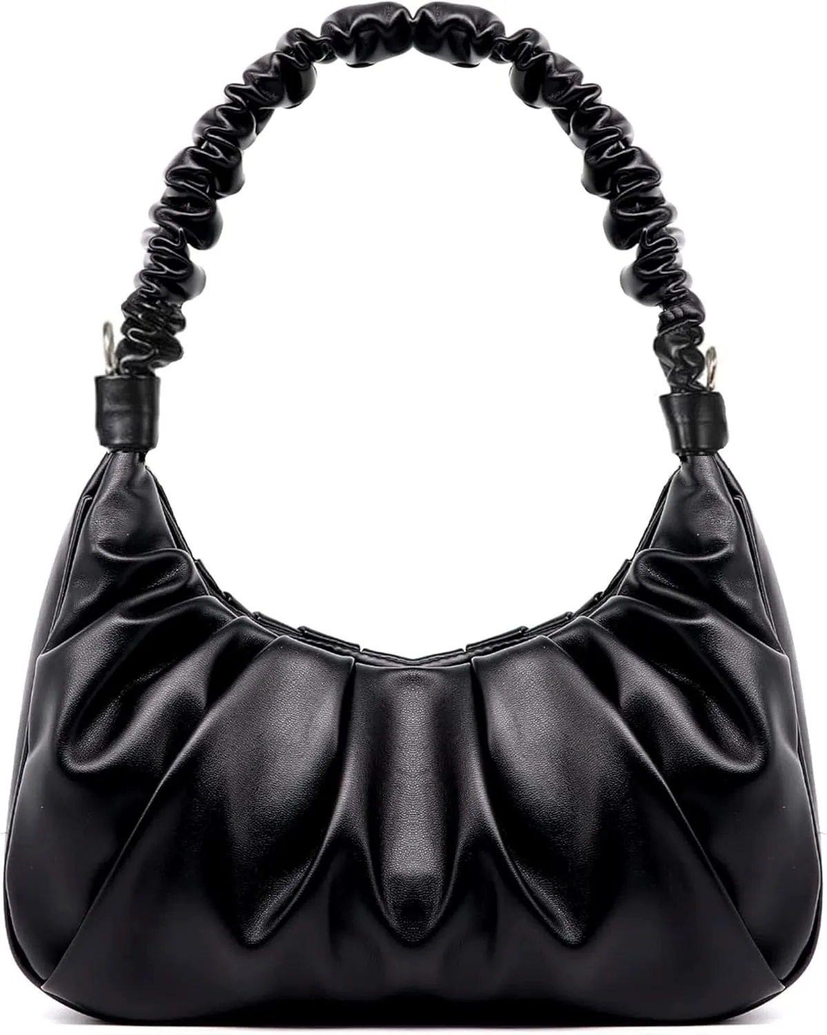 Button-Closure Shoulder Bag - Women's Small Trendy Tote with Crossbody & Clutch Function