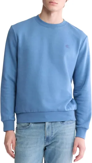 Calvin Klein Men's Relaxed Fit Monogram Logo Fleece Sweatshirt