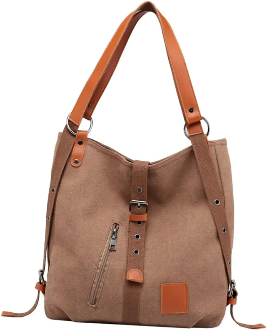 Canvas Tote Bag for Women Large Capacity Crossbody Bag Women Purses Fashion Backpack