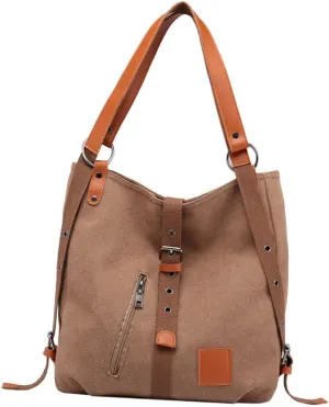 Canvas Tote Bag for Women Large Capacity Crossbody Bag Women Purses Fashion Backpack
