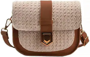 CHARMORE Crossbody Bag for Women Small Straw Beach Shoulder Bag Stylish Woven Bags Travel Handbags