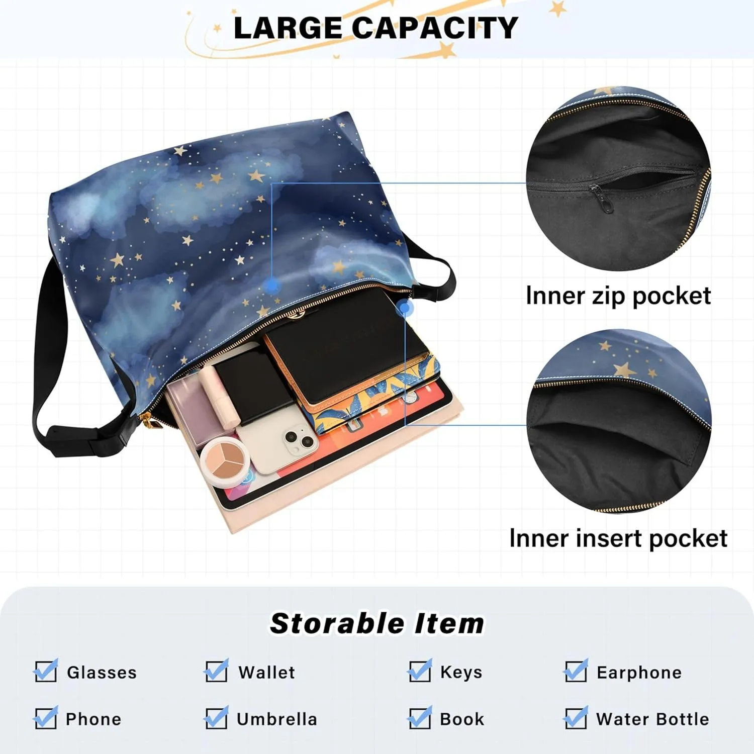 Christmas Dog Hobo Leather Bags for Women Large Crossbody Bags Trendy Animal Print Simple Shoulder Bag