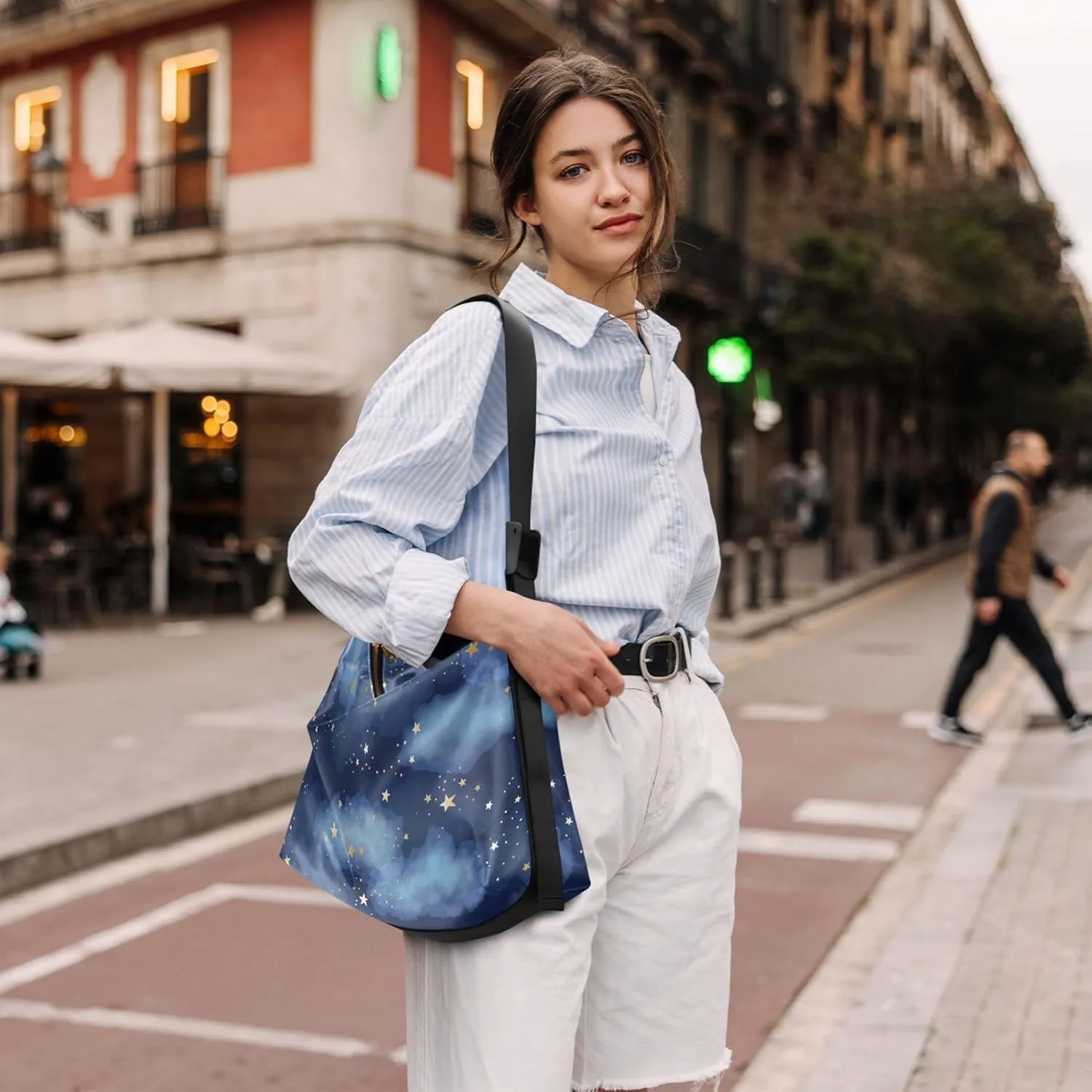 Christmas Dog Hobo Leather Bags for Women Large Crossbody Bags Trendy Animal Print Simple Shoulder Bag