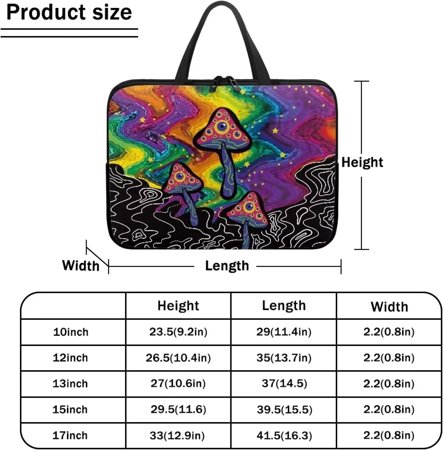 Coloranimal Computer Bags for Women and Men,10 Inch - 17 Inch Laptop Briefcases Laptop Messenger & Shoulder Bags