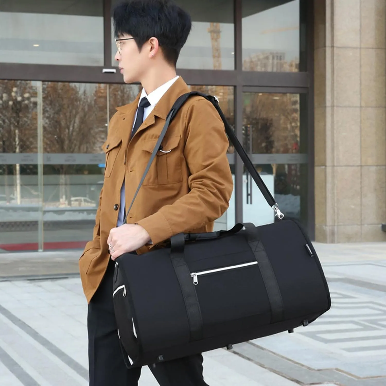 Convertible Travel Garment Bag, Multi-functional Luggage Bag for Men and Women, Fashionable Travel Clothing Bag, Foldable Clothing Duffel Bag, Clothing Luggage Bag for Outdoor and Travel Use