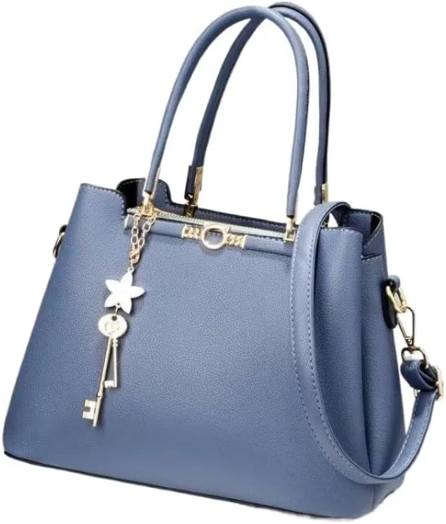 Cross-Body Bag Handbag Women Lady Stylish Large Tote Bag Business Leisure Solid Color Shoulder Bag with Pocket