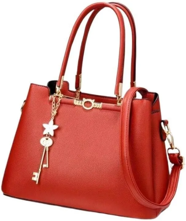 Cross-Body Bag Handbag Women Lady Stylish Large Tote Bag Business Leisure Solid Color Shoulder Bag with Pocket