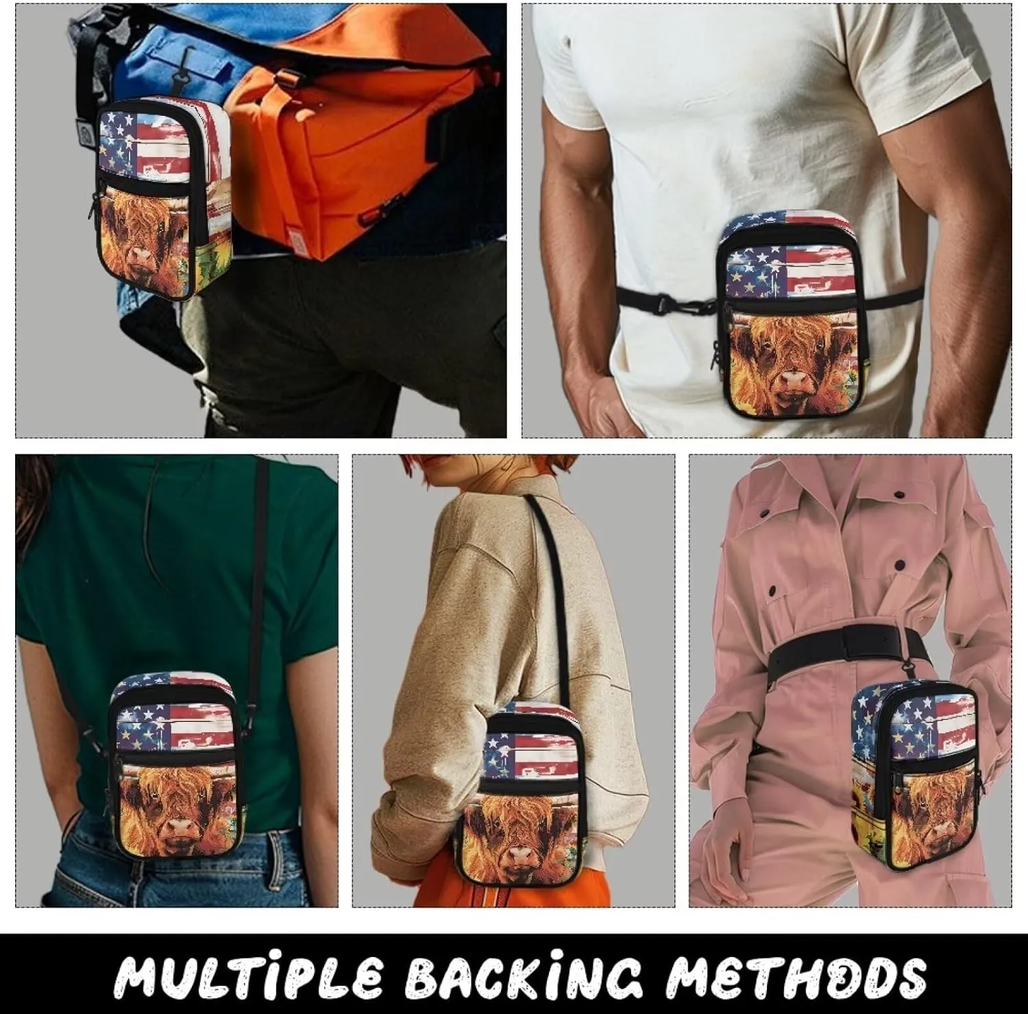 Crossbody Sling Bags Multiple Ways to Carry Crossbody Bags Trendy with Extended Strap