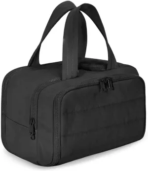 Cureaway Travel Cosmetic Bag, 4-In-1 Puffy Multi-Functional Toiletry Bag, Waterproof Travel Organizer Bags, With Compartments And Handles, Dry-And-Wet Separation, Lightweight And Waterproof (black)