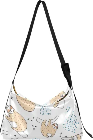 Cute Bulldog Hobo Leather Bags for Women Large Crossbody Purse Stylish Animal Print Shoulder Handbag Purse