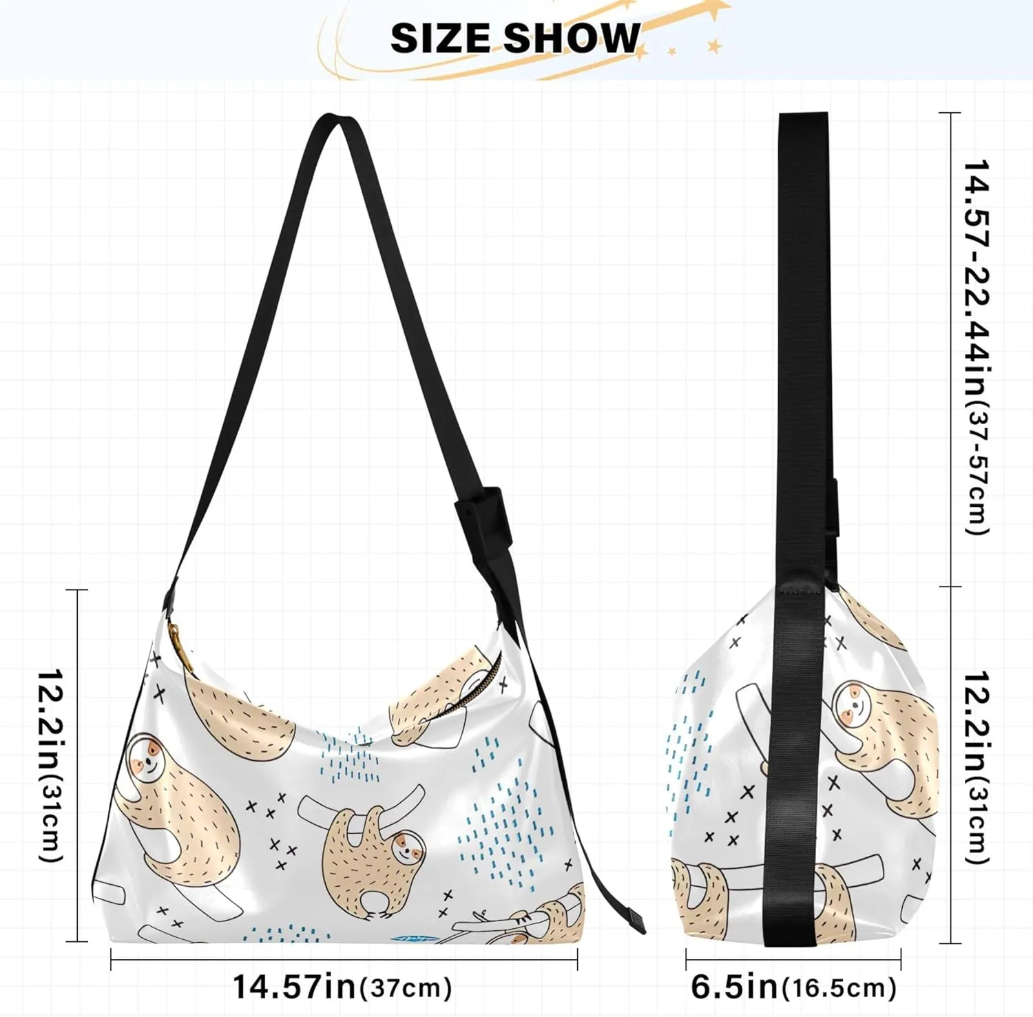 Cute Bulldog Hobo Leather Bags for Women Large Crossbody Purse Stylish Animal Print Shoulder Handbag Purse