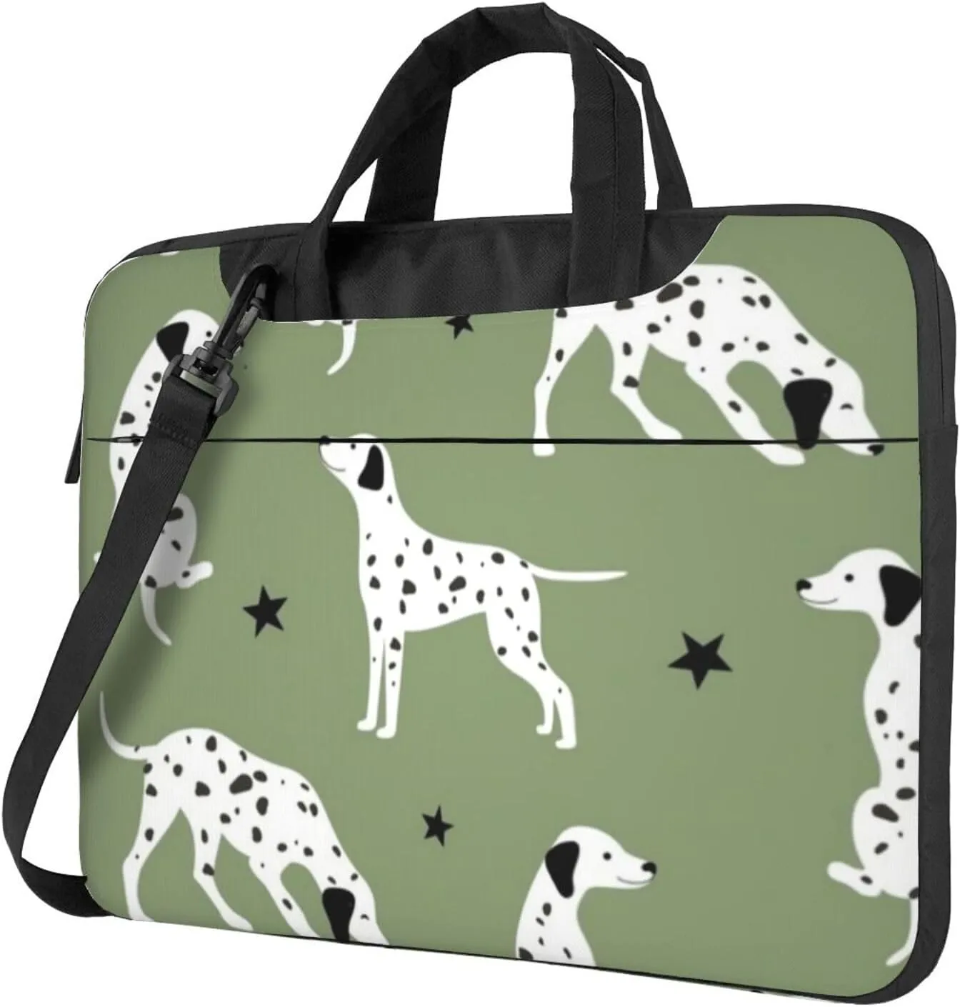 Cute Dalmatian Modern 13-15.6 Inch Laptop Bag For Man And Women, Computer Messenger Bag, Trendy Shoulder Strap Design