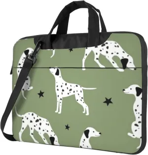 Cute Dalmatian Modern 13-15.6 Inch Laptop Bag For Man And Women, Computer Messenger Bag, Trendy Shoulder Strap Design