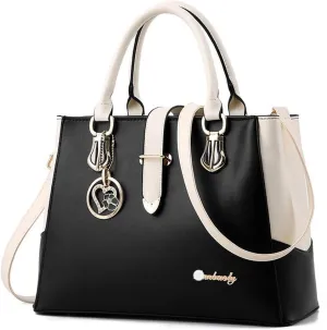 Dayfine Top Handle Handbags for Women PU Leather Satchel Handbag Tote Purse Shoulder Bags Crossbody Bag Briefcase Modern Lady