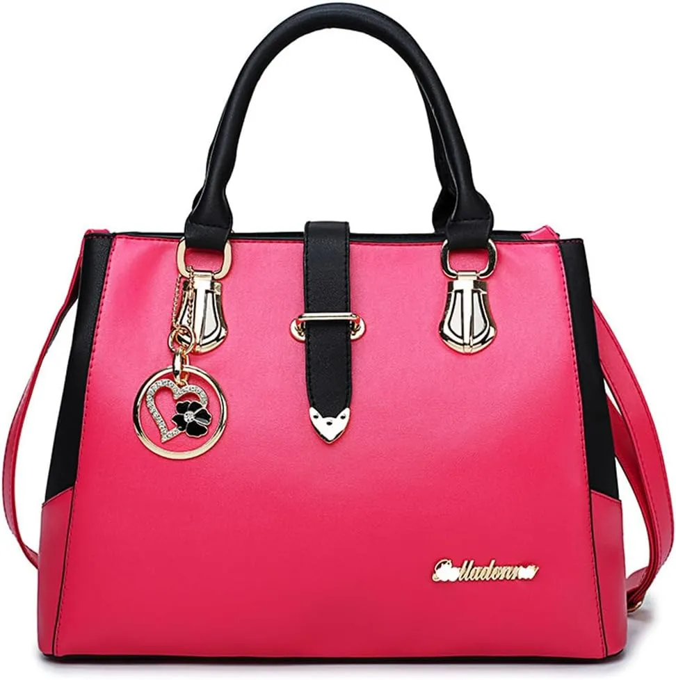 Dayfine Top Handle Handbags for Women PU Leather Satchel Handbag Tote Purse Shoulder Bags Crossbody Bag Briefcase Modern Lady