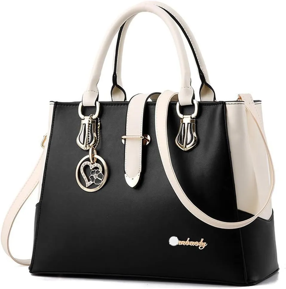 Dayfine Top Handle Handbags for Women PU Leather Satchel Handbag Tote Purse Shoulder Bags Crossbody Bag Briefcase Modern Lady