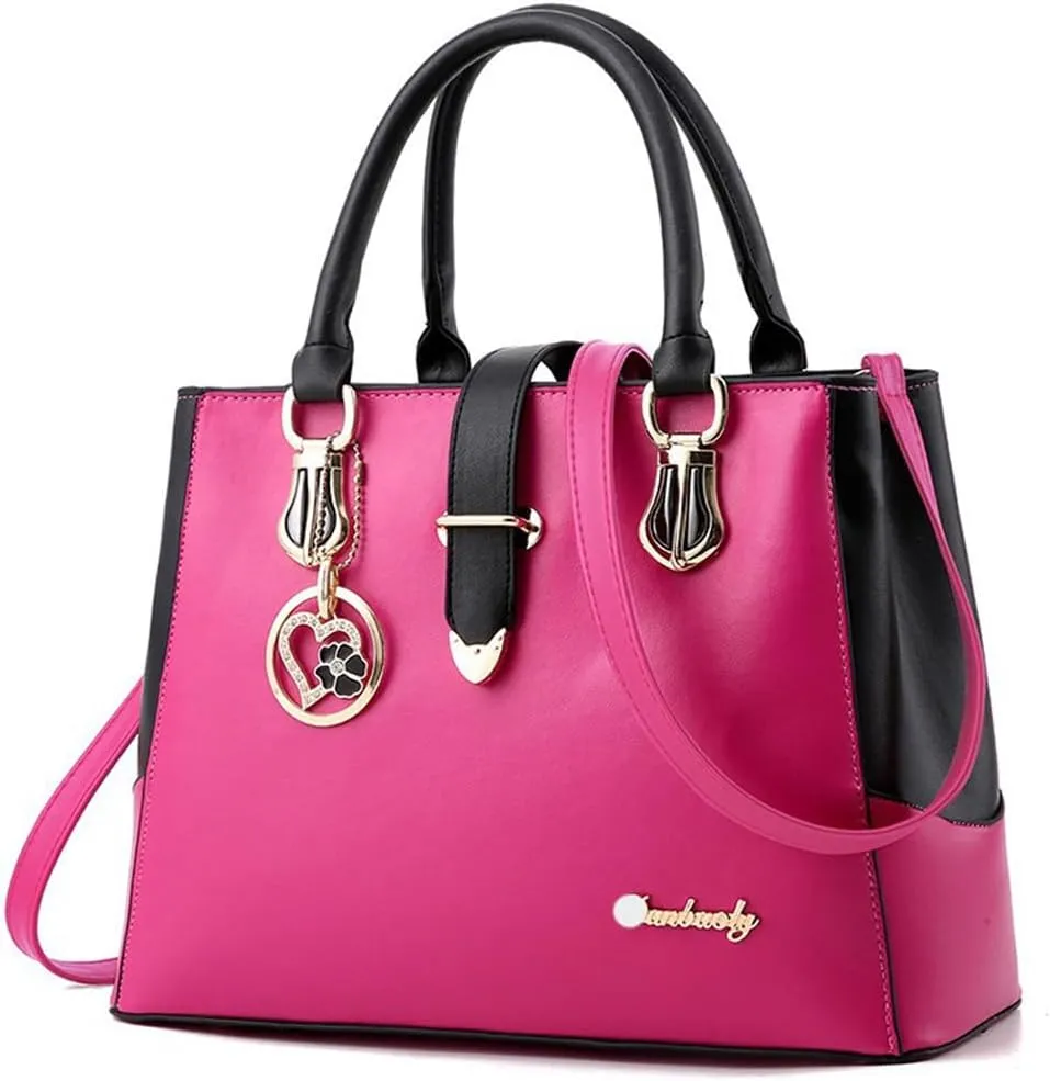 Dayfine Top Handle Handbags for Women PU Leather Satchel Handbag Tote Purse Shoulder Bags Crossbody Bag Briefcase Modern Lady