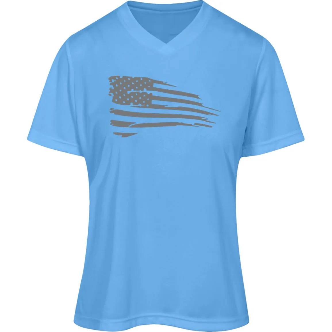 Distressed Flag Womens Zone Tee