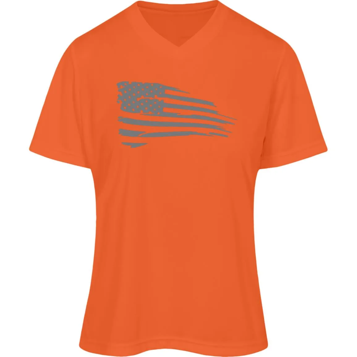 Distressed Flag Womens Zone Tee