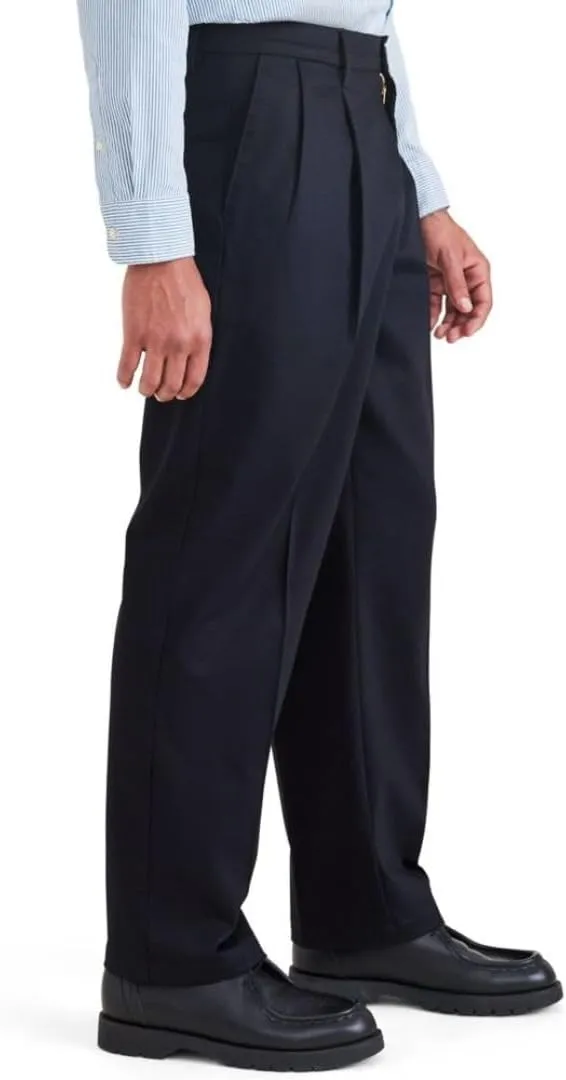 DOCKERS Mens Relaxed Fit Signature Iron Free Khaki with Stain Defender Pants-Pleated