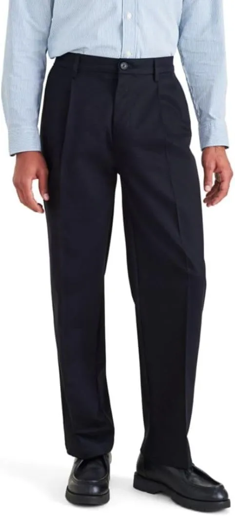 DOCKERS Mens Relaxed Fit Signature Iron Free Khaki with Stain Defender Pants-Pleated